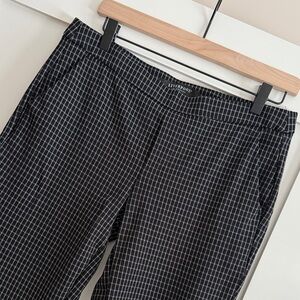 Liverpool Black Checkered Women’s Cropped Pants